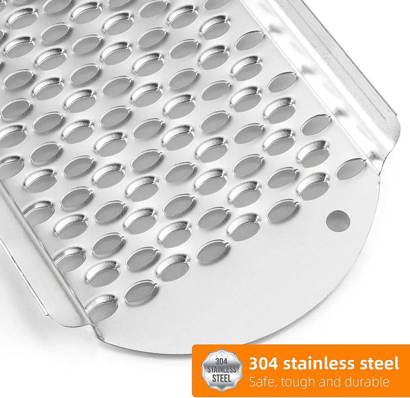 12 Pack Foot File Callus Remover Replacement: Stainless Steel Foot Rasp for Feet Detachable Foot Scrubber Pedicure Tools Hard Skin Remove Big Hole for Wet and Dry Feet Silver 1 Count (Pack of 12) - BeesActive Australia