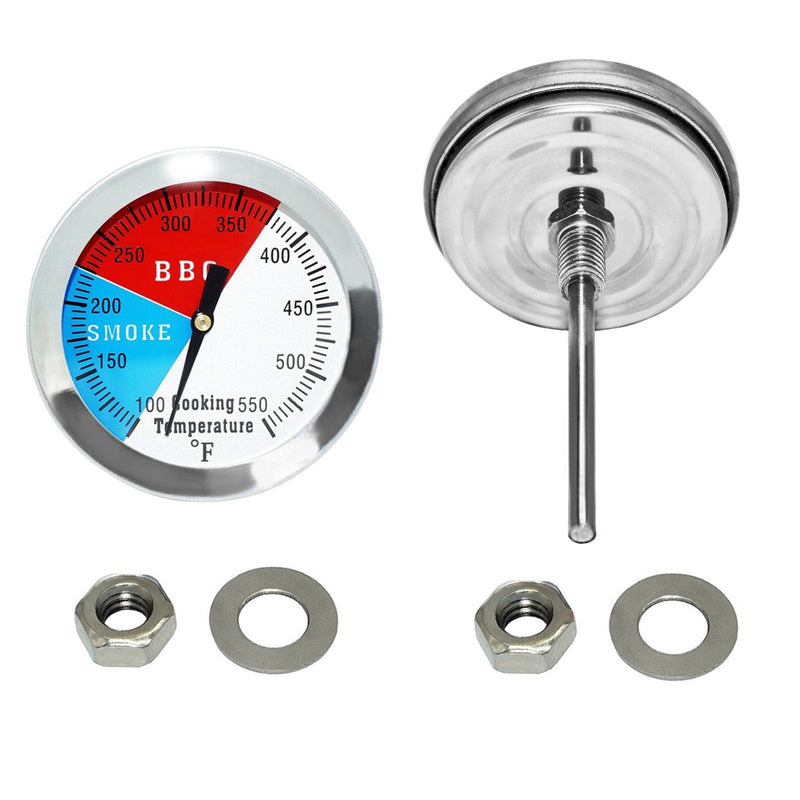 2 Inch BBQ Thermometer Gauge - 2 Pcs Charcoal Pit Smoker Temp Gauge - Replacement for Smoker Grill Wood Charcoal Pit, Temp Thermometer - BeesActive Australia
