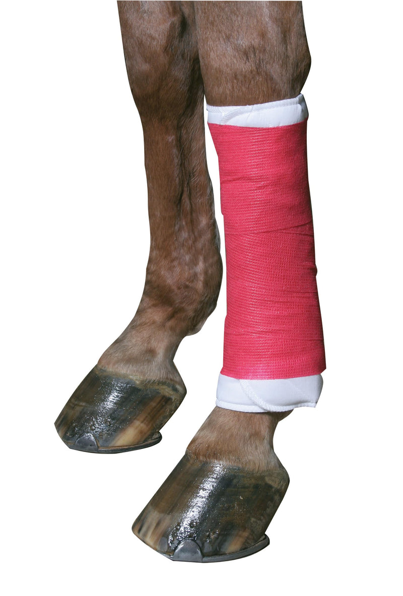 Kerbl EquiLastic self-adhesive bandage, red, 10cm wide (pack of 3) 0 (pack of 3) - BeesActive Australia