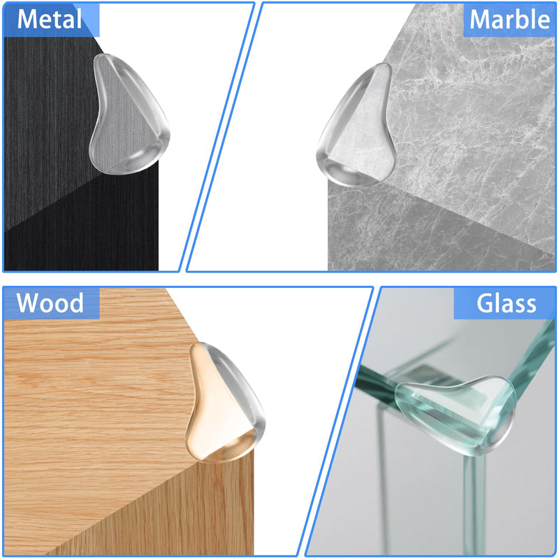Baby Corner Protector Corner Protector Baby Furniture Corner Protection Transparent Cover Sharp Furniture and Table Top Edges with Adhesive 10 Pack 10pack-drop-shaped - BeesActive Australia