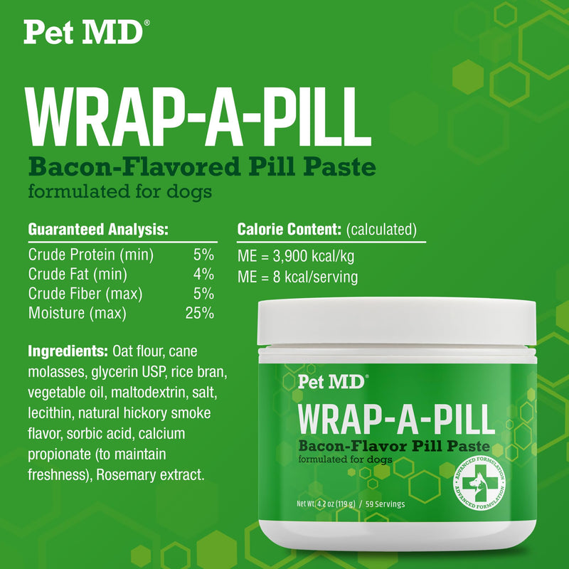 Pet MD Omega 3 Softgels & Wrap A Pill Bacon Flavor Pill Paste