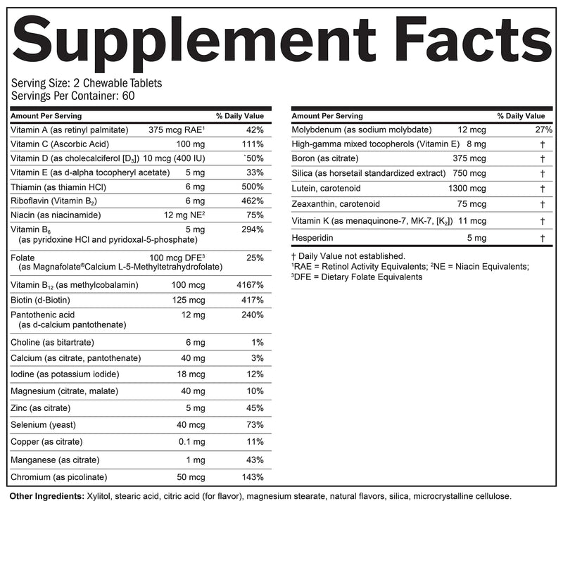 BrainMD Kids NeuroVite Multivitamin Chewables Orange, 120 Count | Penguin-shaped tablets with mineral blend, 60 servings, gluten free, daily nutritional support for healthy development
