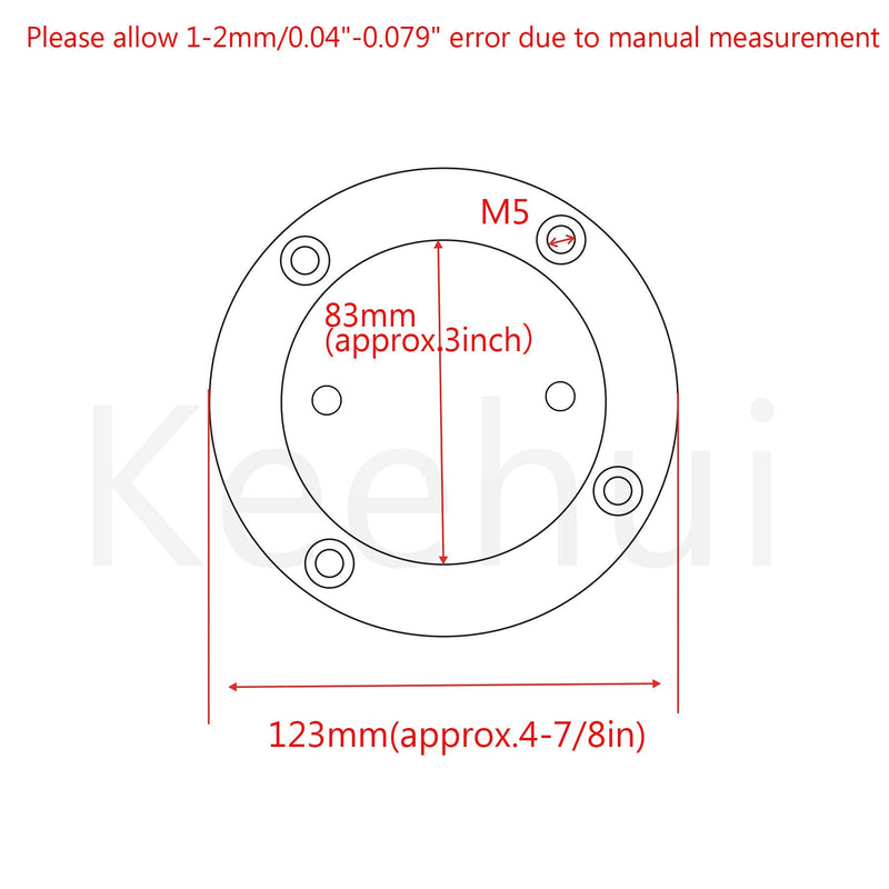 keehui Marine 316 Stainless Steel 3inch/4inch Inspection Deck Plate W/Screws for Boat 3IN - BeesActive Australia