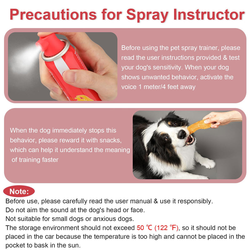 Corrector Spray Dog Trainer, 80ml 1 Pack Dog Corrector Spray for Dogs to Stops Barking, Jumping Up Attacks & Unwanted Dog Behaviour Humane Effective RED-1 - BeesActive Australia