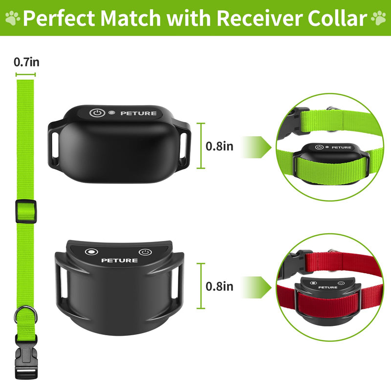 Replacement Collar for Shock Collar, Stylish & Comfortable Christmas Dog Collar 2 Pack, Compatible with PetSafe Bousnic Sportdog Garmin Replacement Strap for Small Medium Large Dog(Green & Red) - BeesActive Australia