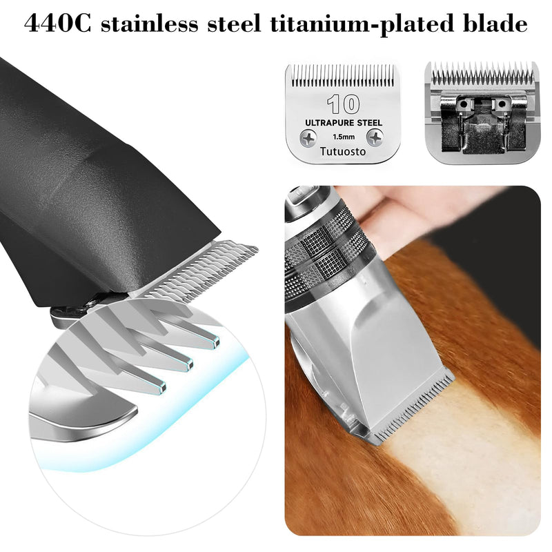 10# Clipper Blades Pet Grooming Clipper Replacement Blades Detachable Blade Compatible with andis/wahl/Oster Dog Clippers 10# - BeesActive Australia