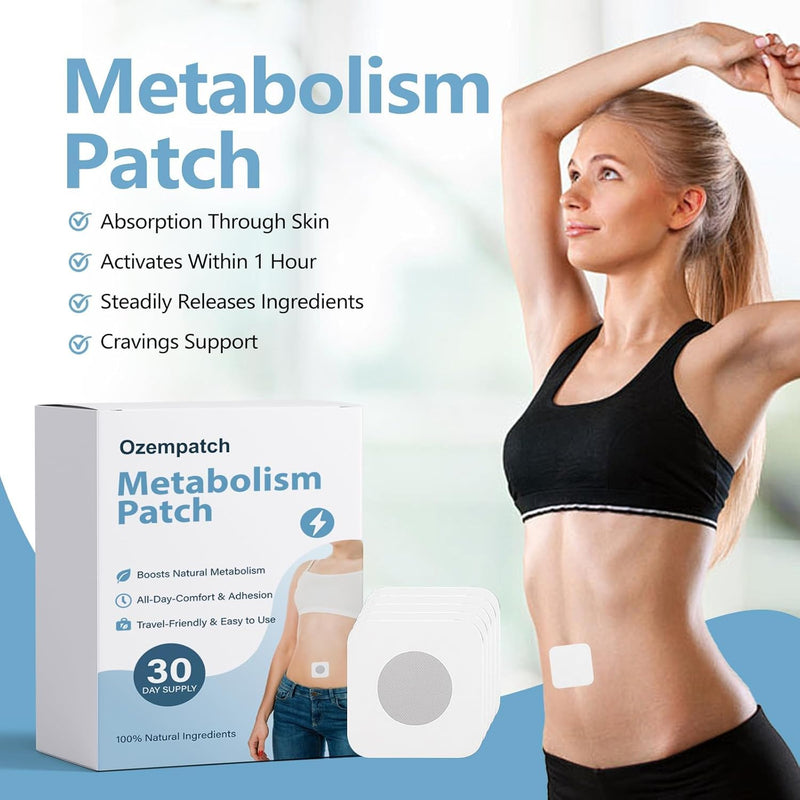 New RejuvaCare Ozem Patch,Ozempatch, Natural Ingredient Body Patch, Suitable for Both Men and Women -30 Count (1pcs) white