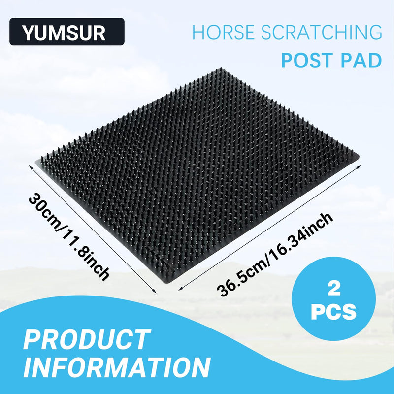 2 pcs Horse Cattle Scratchers, Horse Scratching Post, Super Soft Massage Brush Kit for Equine Bovine, Scratching Itch Relief Pad for Small Farm Animal Goat Sheep Cow Dog - BeesActive Australia
