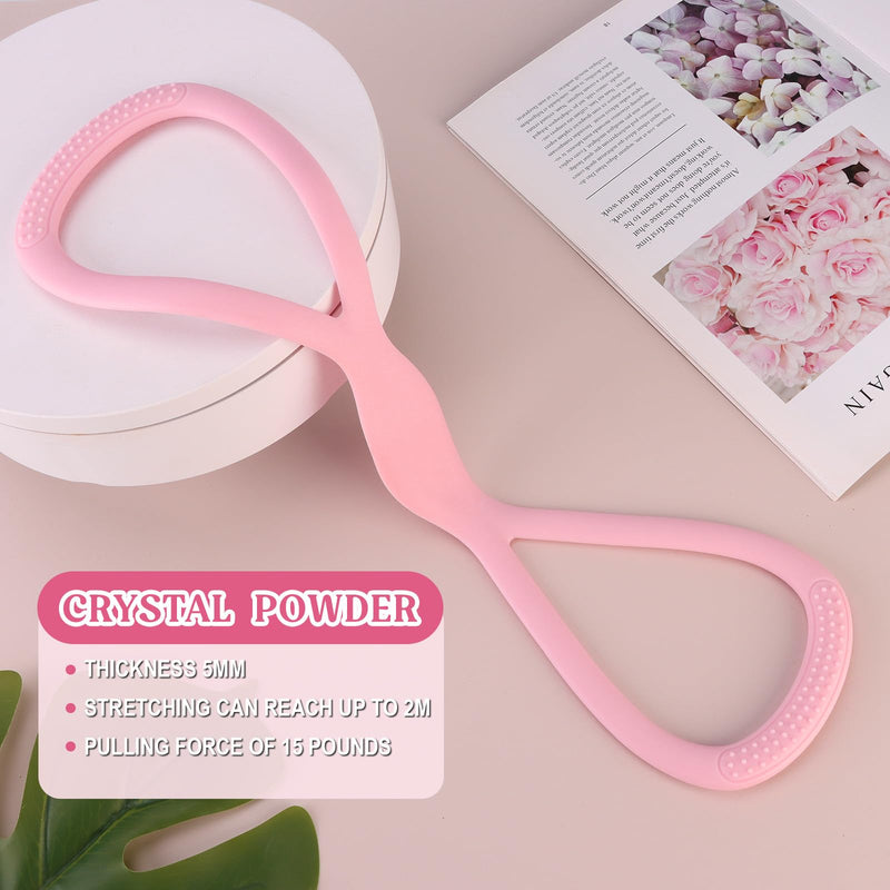 Figure 8 Exercise Bands for Women Men, Portable 8 Shaped Resistance Bands for Arms Back Stretch Training