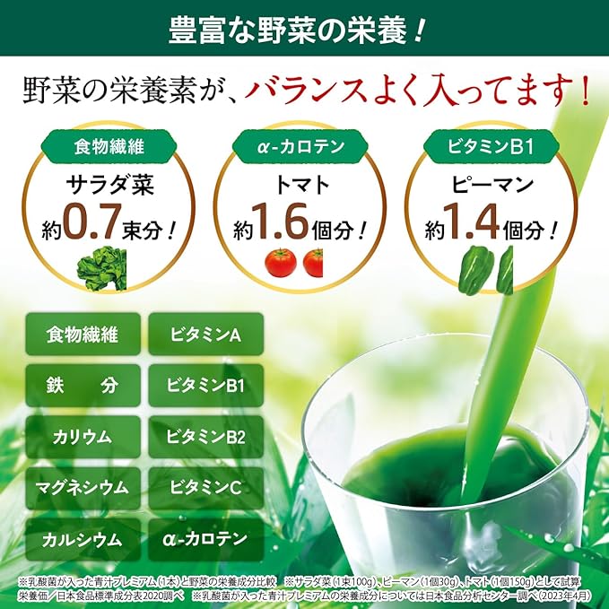 Setagaya Natural Foods Premium Green Juice Containing Lactic Acid Bacteria Lactic Acid Bacteria 50 Billion Supplement Bifidobacterium 500 Million / Lack of Vegetables / D - BeesActive Australia