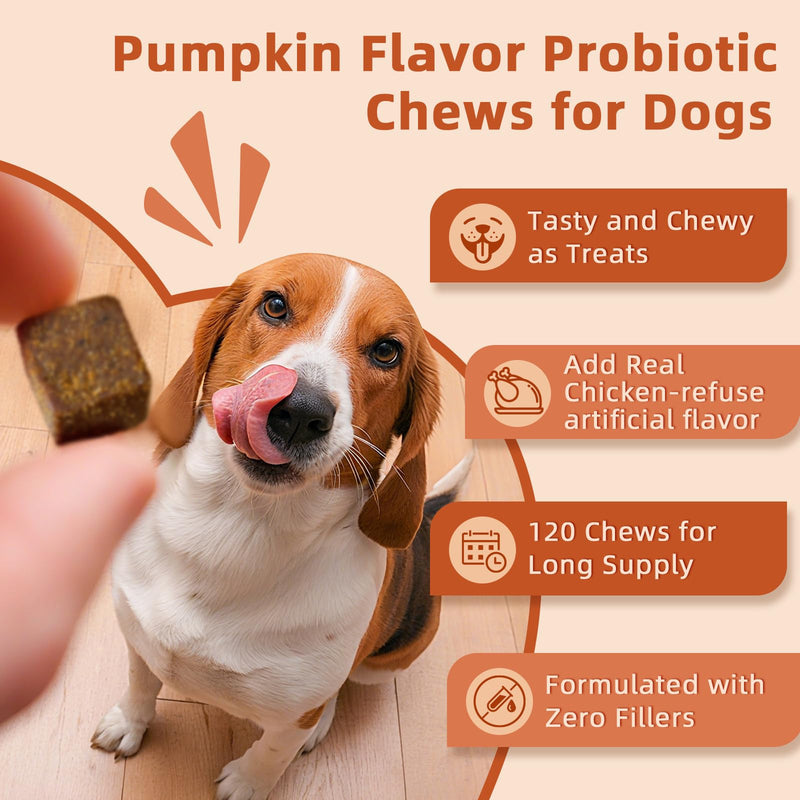 ZEBORA Probiotics for Dogs - Dog Probiotics, Salmon Oil for Dogs, Omega 3 Fish Oil for Dogs Skin and Coat