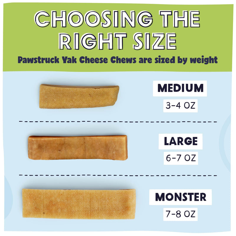 Pawstruck Large Himalayan Yak Dog Chew (6-7 oz) - Natural Yak & Cow Milk Cheese Long-Lasting Treat for Dog Chew Stick - 1 Count - Packaging May Vary (Pack of 2) 6-7 Ounce (Pack of 2)