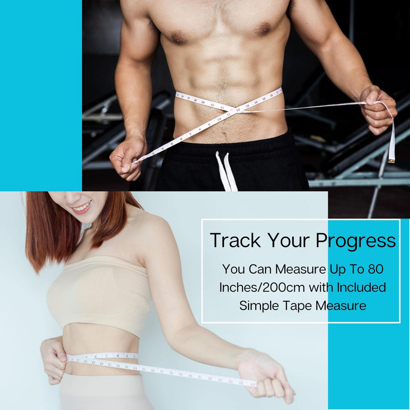 Basic Body Health Tools - Fat Caliper Plus Body Tape Measure - Check Your Fat Percentage and Body Measurements At Home without Anyone's Help - Body Fat Charts and Instructions Included - BeesActive Australia