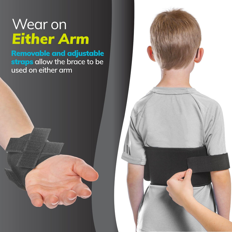 BraceAbility Pediatric Shoulder Immobilizer | Child Size Arm Sling Stabilizer for Broken Collarbone & Shoulder Injuries - Fits Toddlers, Kids, Youth & Teens (20" - 30" Chest Circumference) - BeesActive Australia