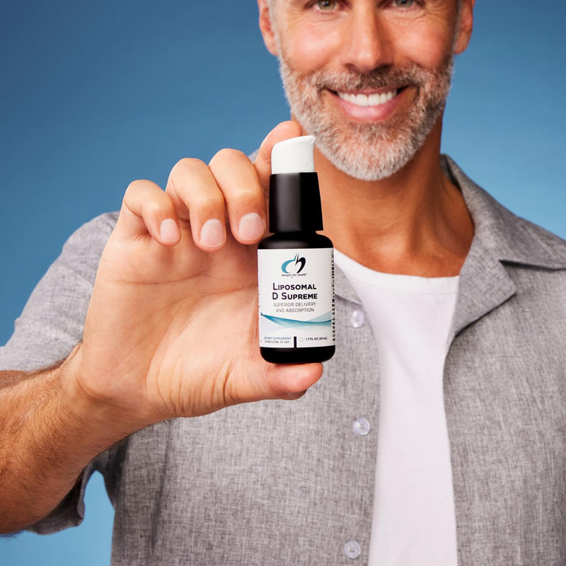 Designs for Health Liposomal D Supreme Vitamin D Liquid - 2500 IU Vitamin D3 + Vitamin K (K1 + K2) - Liposomes for Superior Absorption - Non-GMO Supplement (100 Servings / 1.7oz)