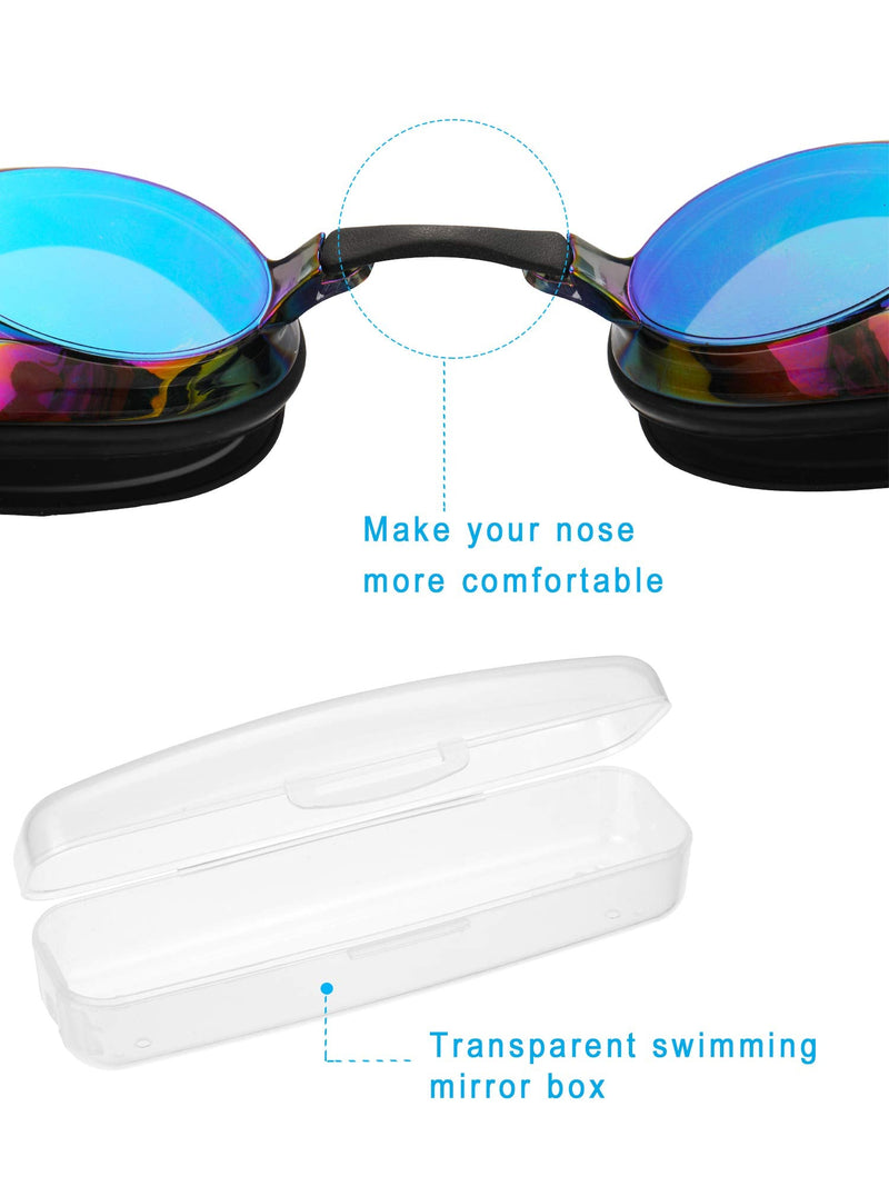 Chinco 4 Pairs Triathlon Swim Goggles, Swimming Goggles Anti Fog Shatterproof UV Protection Goggles, Assorted Colors - BeesActive Australia