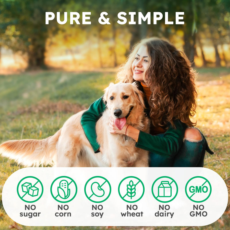 Dog Vitamins and Supplements - 150 Dog Multivitamin Chewable - Immune, Joint Support, Skin, Gut Health + Packed with Omega 3s, Glucosamine & Probiotics - Safe for Puppy - Chicken