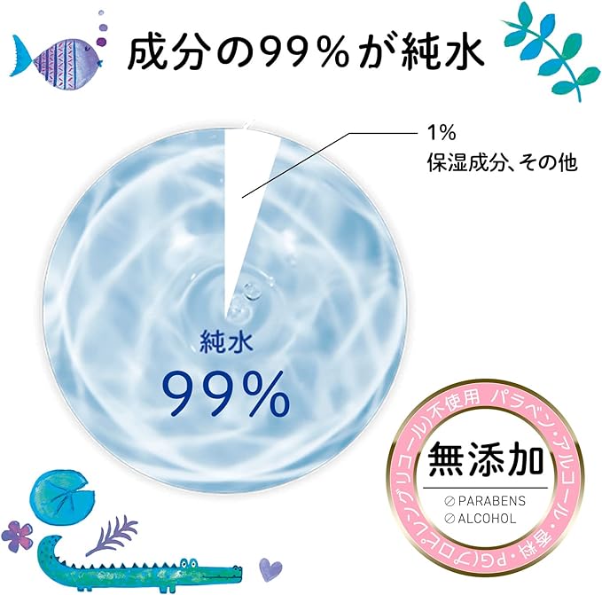 Mama Bear Baby Wipes, 99% Pure Water, 60 Sheets x 20 (1,200 sheets), Made in Japan, Paraben-Free - BeesActive Australia