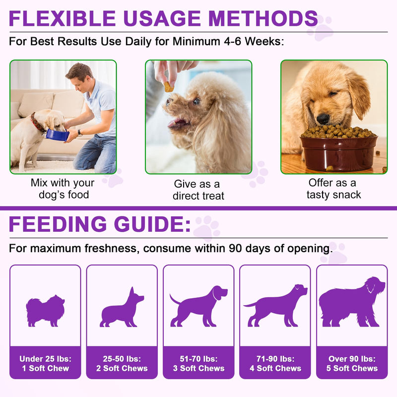 Itch & Immunity Chews for Dogs – 150 Soft Chews | Supports Skin Comfort, Coat Condition, and Natural Defenses | Daily Duck-Flavored Supplement for All Breeds & Ages