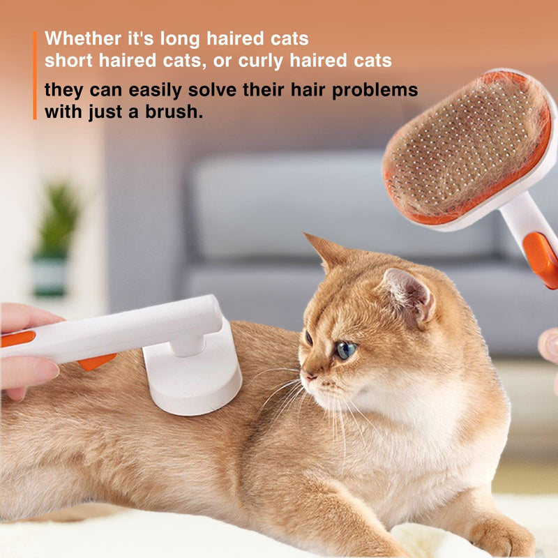 Cat and Dog Brush,Cat Brushes for Indoor Cats,Professional Pet Cat and Dog Rabbit Beauty Brush,Cat Brush for Long or Short Haired Cats,Pet Dog Brush for Removing Tangles and Loose Hair - BeesActive Australia
