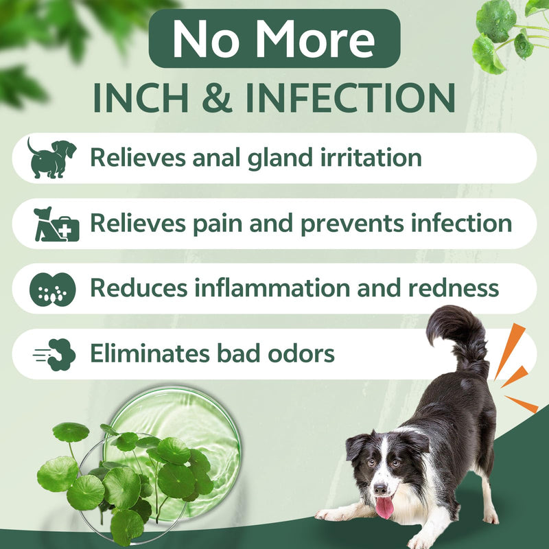 puyrzoe Pet Itch Relief Hot Spot Spray & Pet Anal Gland Spray, Anti Itch and Allergy Relief & Fast Relief for Anal Glands Soothes Itching