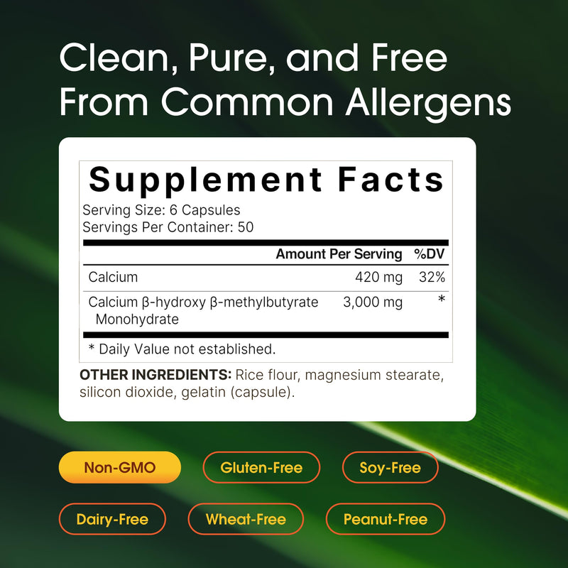 NatureBell HMB 3,000mg, 300 Capsules