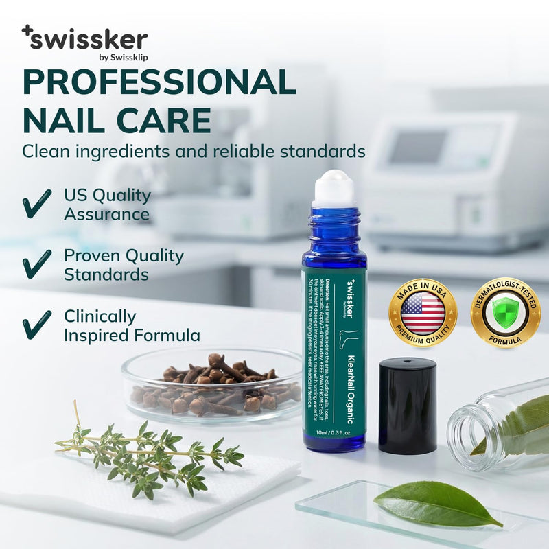 Swissklip KlearNail Toenail Stick | Medi-Care Treatment | Natural Solution for Healthy Nails I Suitable For Foot, Toe, and Fingernail I For Brittle Toenails – 10ml / 0.3 Fl. Oz. Pack 1 - Made in USA 0.3 Fl Oz (Pack of 1)