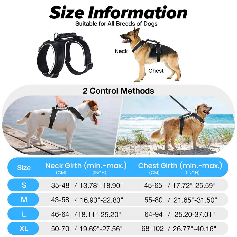 Light Up Dog Harness, 7 Color Changing LED Dog Harness, Rechargeable Rainproof Pet Harness for Night Walking, Adjustable Soft Padded Dog Vest, Glowing Dog Vest Harness for Medium and Large Dogs L - BeesActive Australia