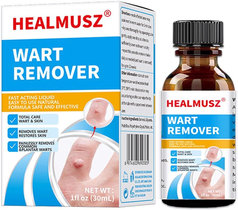 Fast Acting Gel Wart Remover Freeze Off - Fast-Acting Wart Freeze Off - Wart Removal for Plantar Wart, Genital Wart, H Warts, Common Wart, Flat Wart, Corn, Callus, Warts, Plantar Wart Remover for Feet Clear