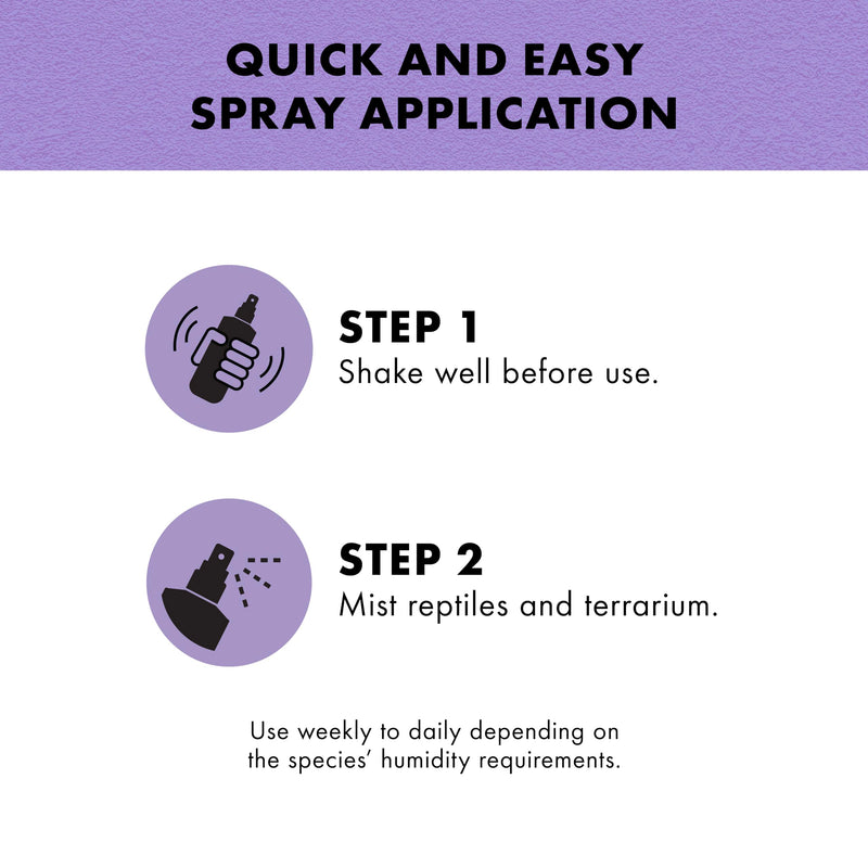 Zilla Tropical Mist Humidity Spray, Ideal for All Tropical Reptiles and Amphibians, Fortified with Aloe Vera 8 Fluid Ounces - PawsPlanet Australia