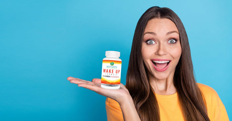 Best Earth Naturals Wake Up Formula, Supplement Delayed Time Release Energy 40 Count