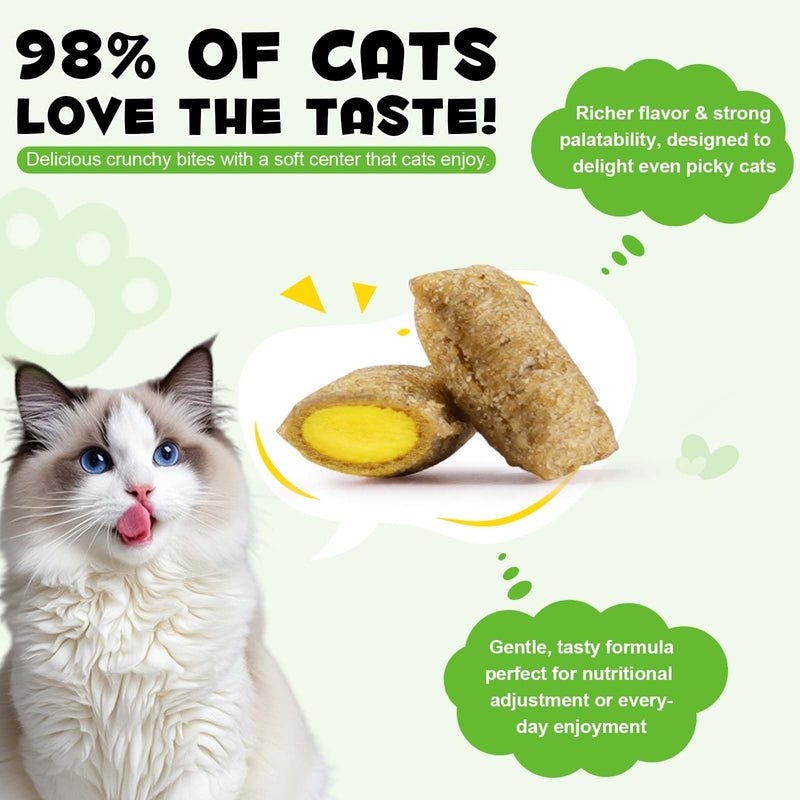 Cat Hairball Support Chews, Hairball Remedy for Cats, Supports Skin and Coat Care, Chicken Flavour (30 Chews)