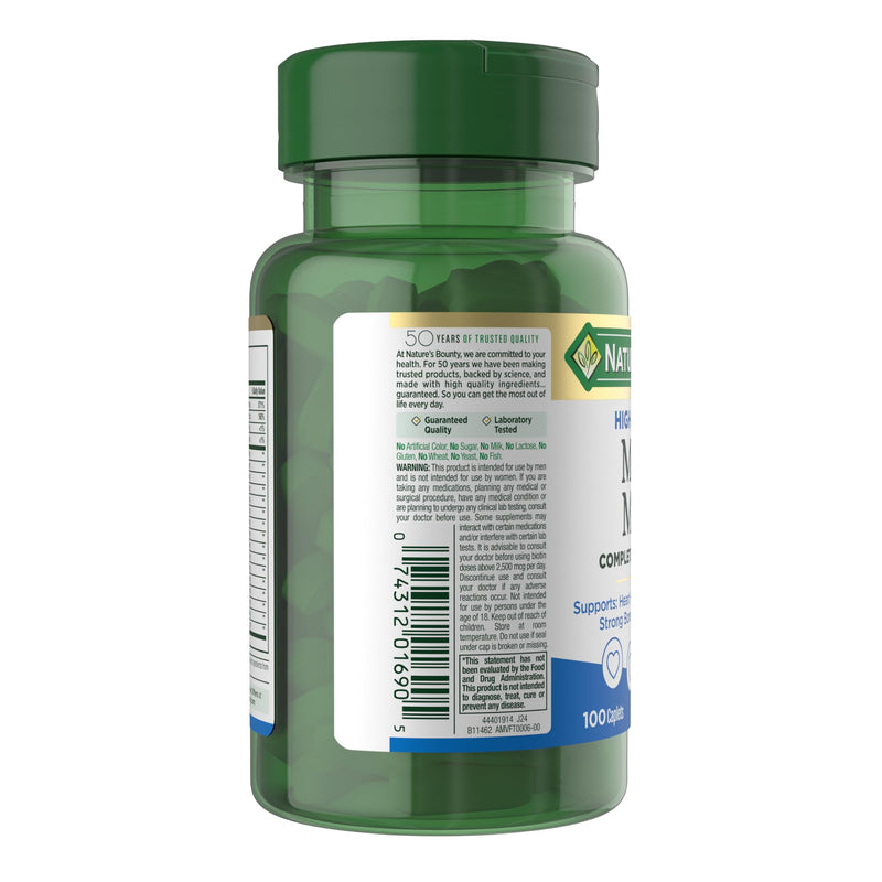 Nature's Bounty High Potency Men’s Complete Multivitamin, 100 Capsules 100 Count (Pack of 1)