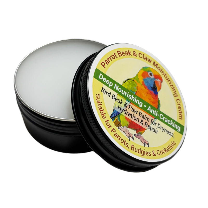 Parrot Beak & Claw Moisturizing Cream, 80g | Deep Nourishing Anti-Cracking Balm, For Parrots, Budgies & Cockatiels, Perfect Gift for Bird & Parrot Pet Lovers