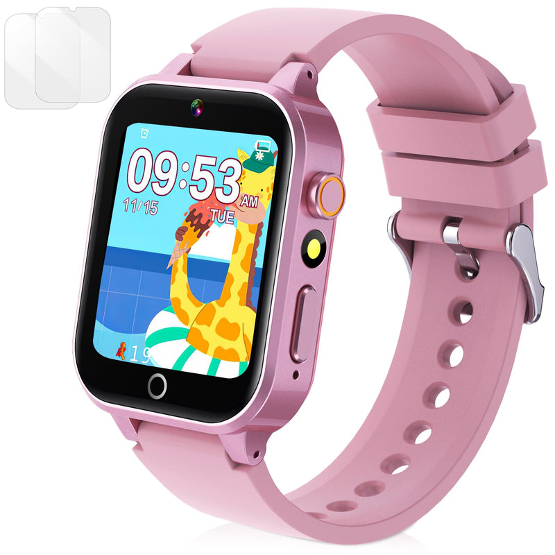 Zeacool Kids Smart Watch, Smart Watch Toys with 39 Games, Camera Video Recorder Music Alarm Calculator Calendar Pedometer Stopwatch Flashlight Gift Toys for 3-12 Years Old Boys and Girls (Pink) Pink - BeesActive Australia