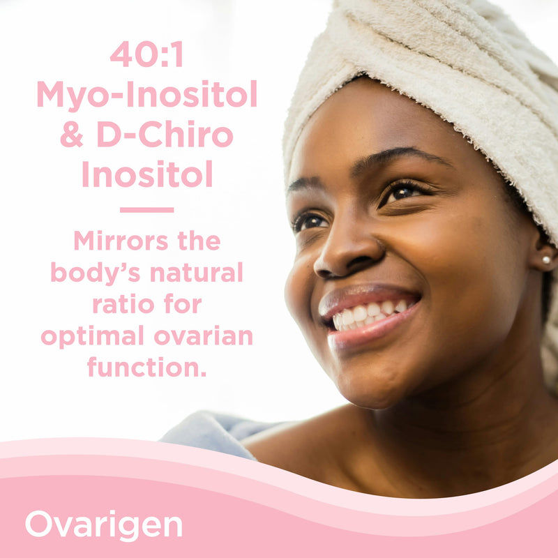CalmCo Ovarigen Myo-Inositol & D-Chiro Inositol Supplement for Women – 40:1 Inositol Powder with Folic Acid, Fertility Supplements for PCOS, Hormone Balance and Ovarian Support (30 Servings) 30 Servings - BeesActive Australia