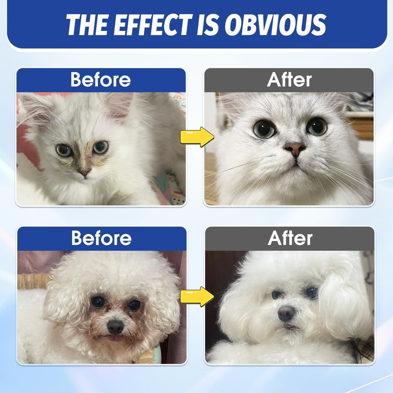 Tear Stain Remover Powder for Dogs and Cats,Eye Stain Cleaner,Natural Formula,Remove Tear Stains,Safe & Gentle Eye Care for Pets (2.12 Oz) 2.12 Oz - BeesActive Australia