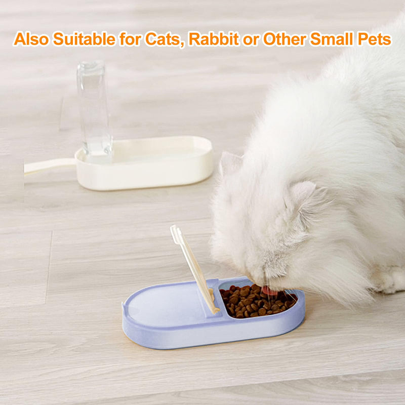 Dog Water Bottle, Dog Bowl 2-in-1, Food Container Large Enough for Dog Treats, Steak, Sticks, Bars, Portable Pet Water Dispenser for Hiking, Travel, Cat Bowls and Pet Water Bottle (blue) blue - BeesActive Australia