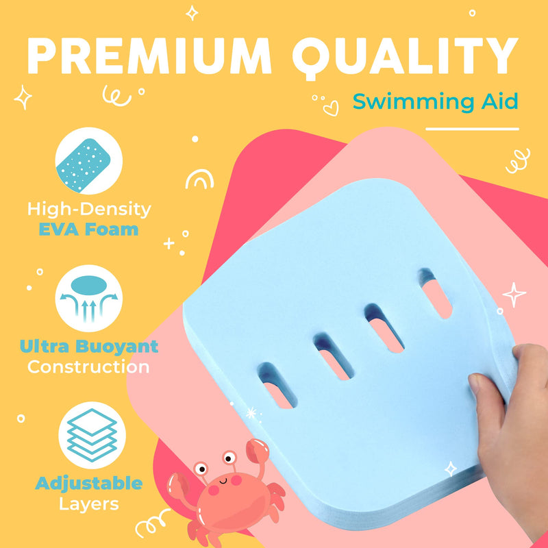 Sunlite Sports Back Float Swim Trainer with Adjustable Belt, Floatie with Multiple Layers, for Kids Children Toddler Swimming Safety Unicorn XL - BeesActive Australia