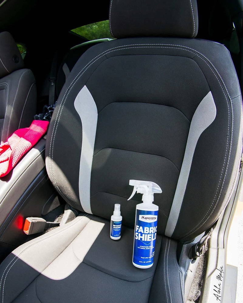 Nanotech Surface Solutions Fabric-Shield Sio2 Ceramic Liquid Repellent for Fabrics, Upholstery, Suede, Wool, Linen Prevents Stains from Wine, Coffee, Juice, Liquids Invisible Coating (16 Oz.) 16 Fl Oz (Pack of 1)