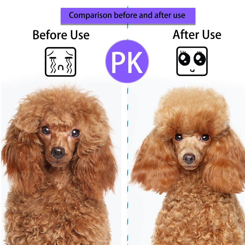 ACE2ACE Self-Cleaning Slicker Brush for Long and Short Pet Fur - Removes Hair With One Button Purple - BeesActive Australia