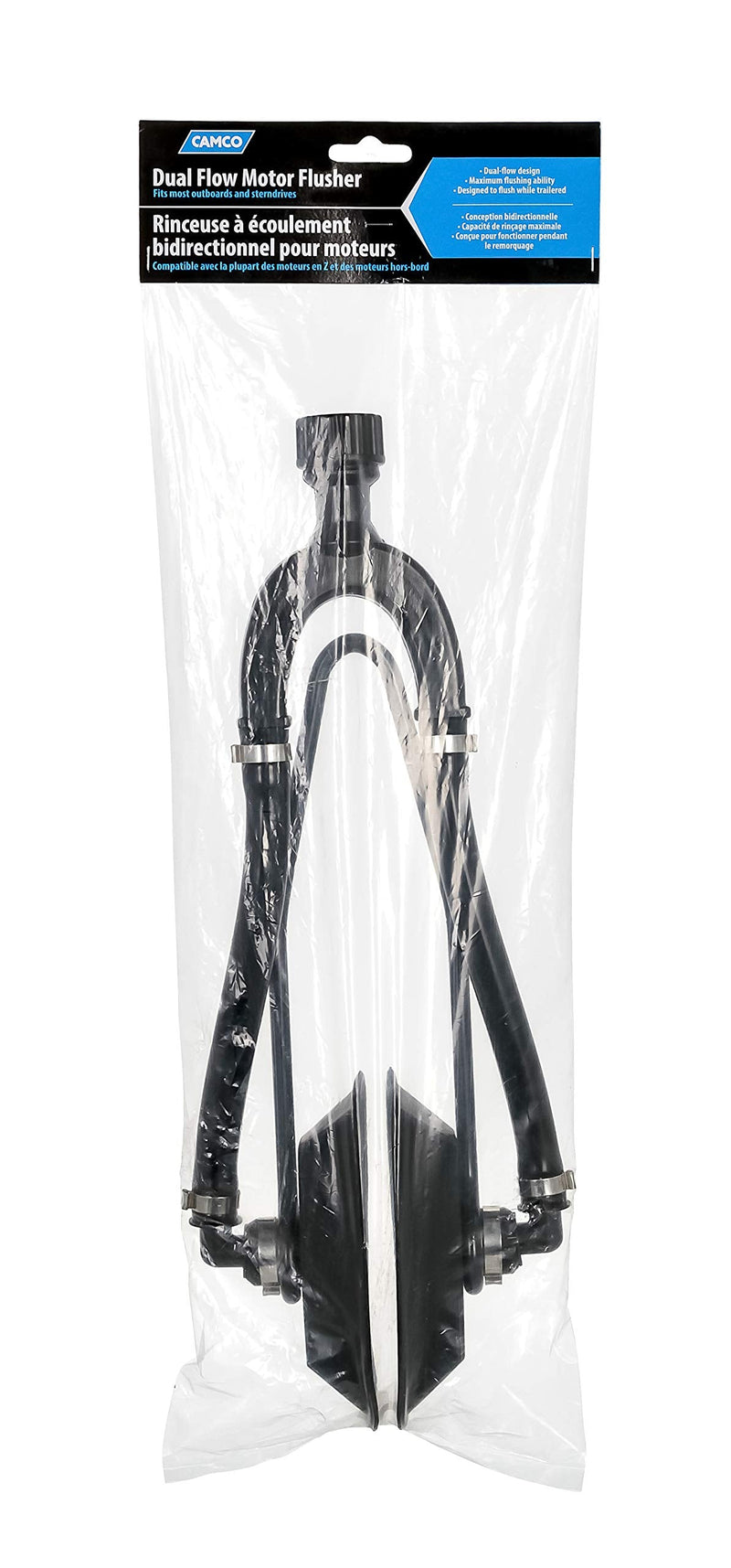Camco Boat Dual Water Feed Motor Flusher - Boat Muffs Flush Contaminates Out of Your Boat Engine - Dual Input Design - Connects to Standard Water Hoses - Boat Accessories for Winterization (50141) - BeesActive Australia