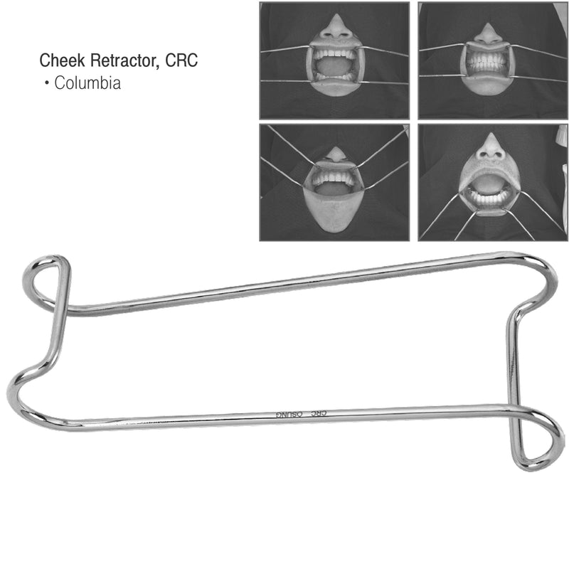 Osung Dental Columbia Cheek Retractor for Multi Use with Stainless Steel - RTCRC