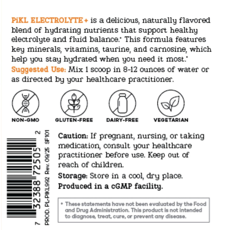 PiKL Nutrition Electrolyte Drink Mix for Pickleball | Magnesium & B-Vitamins | 0g Sugar | 30 Servings (Blue Raspberry) Blue Raspberry