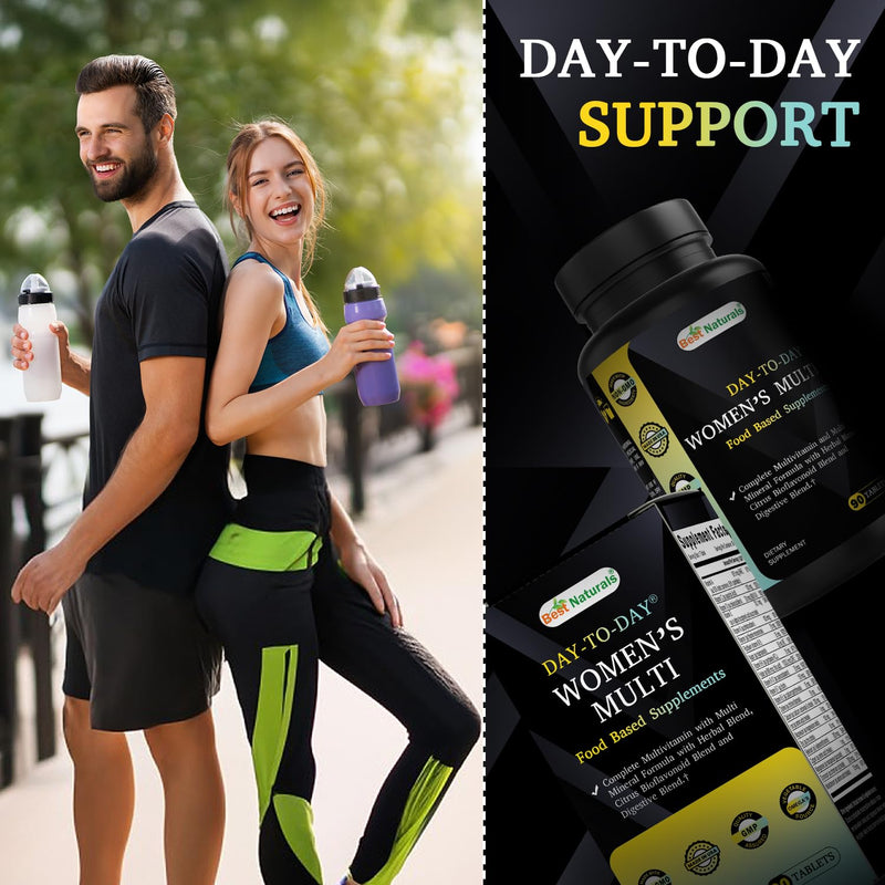 Best Naturals Day-to-Day Women's Multivitamin and Multimineral Formula with Herbal Blend, Citrus Bioflavonoid Blend and Digestive Blend 90 Tablets