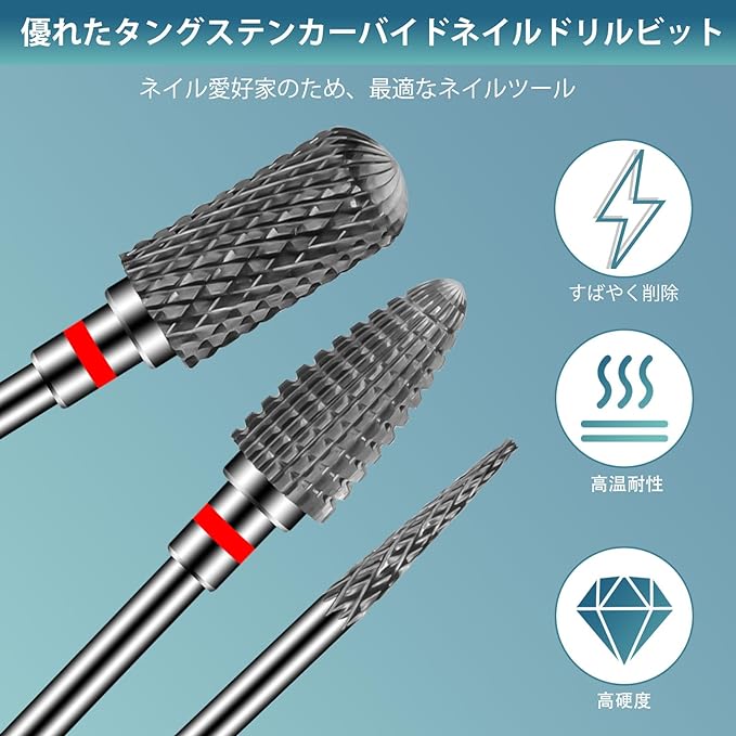 CGBE Nail Bit 3 Pcs Nail Drill Bit 0.09 inch (2.35 mm) Shaft Diameter Nail Machine Bit Carbide Nail Drill for Nail Polishing Cuticle Removal Gel Off Grinding Nail (Thin) -  Australia