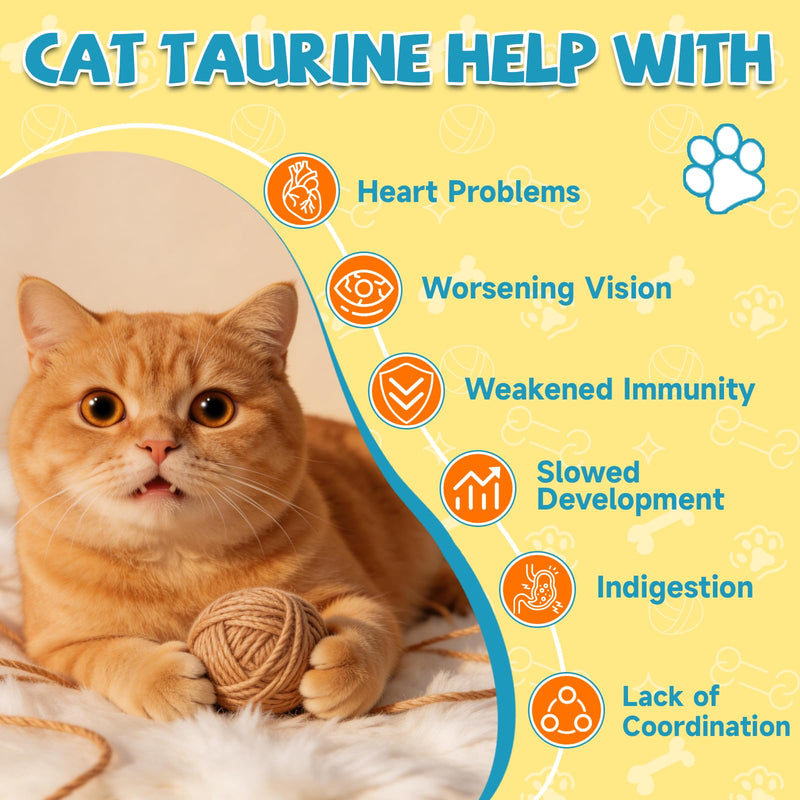 Eagou Diary Taurine for Cat Vitamins Treat + Taurine for Cat