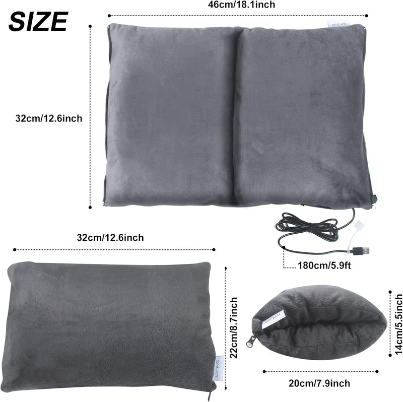 Electric Heated Pad Hand Warmer, Pocket Pouch Design Graphene Heating for Winter Outdoor Camping with 3 Levels Heat Setting,Portable USB Handwarmer Heater by Honwally(Power Bank not Included) - BeesActive Australia