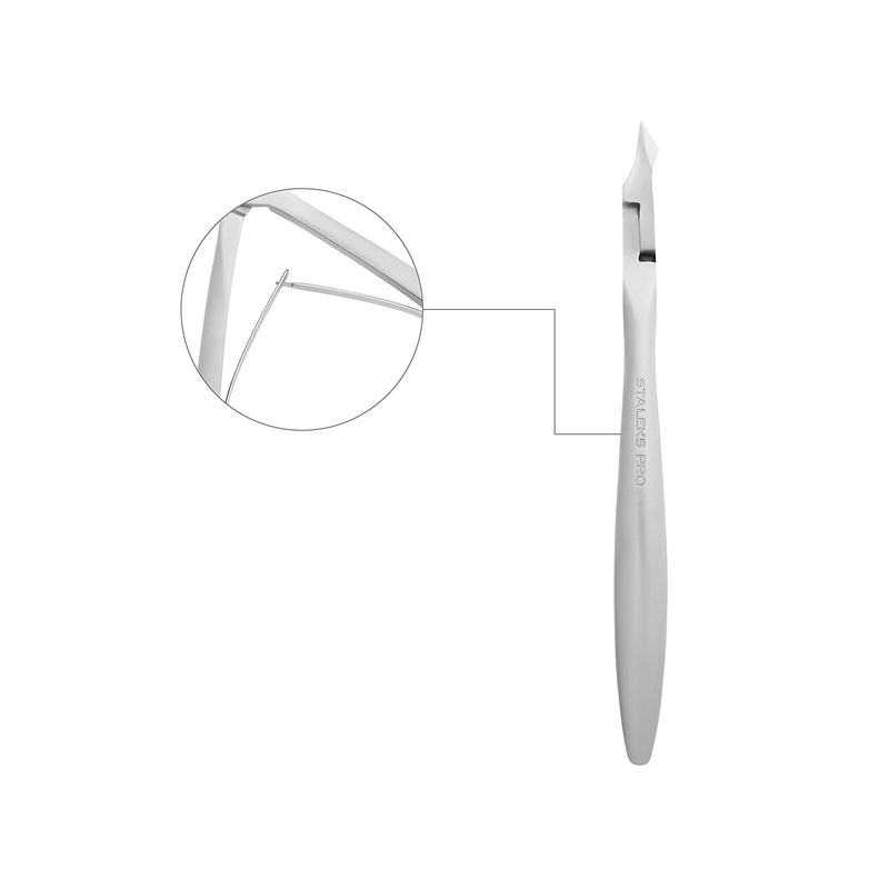 STALEKS PRO Smart 50 7mm Professional Cuticle Nippers – Stainless Steel Skin Clippers for Manicure & Pedicure