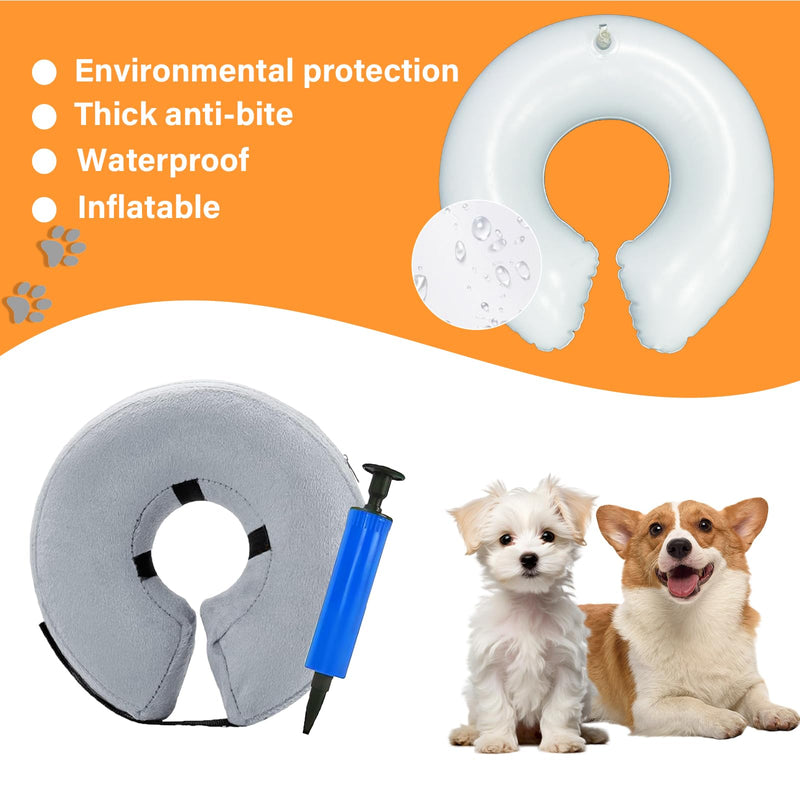 Swavitie Inflatable Neck Brace for Dogs Adjustable Comfortable Dog Collar Leak Protection Inflatable Dog Protective Collar Dog Protective Protective Collar Dog for Dogs Recovery after Operations or Wounds - BeesActive Australia